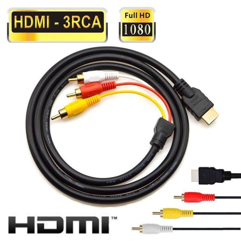 5Ft HDMI Male to 3 RCA Video Audio Converter Component AV Adapter Cable HDTV