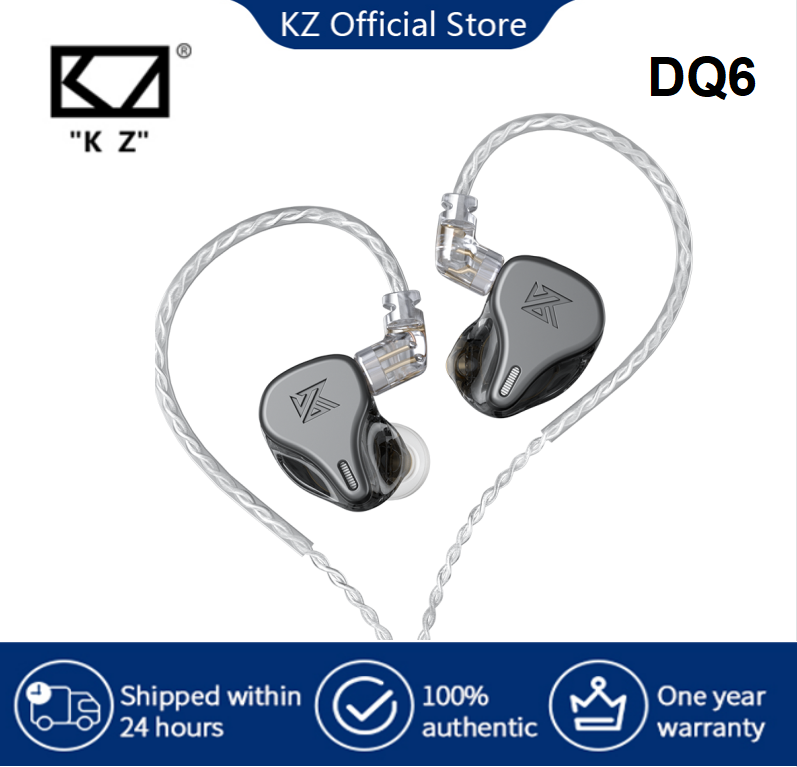 KZ DQ6 In Ear Earphones Sports Game PUBG Bass Waterproof Android IOS 3.5MM Dynamic headphones