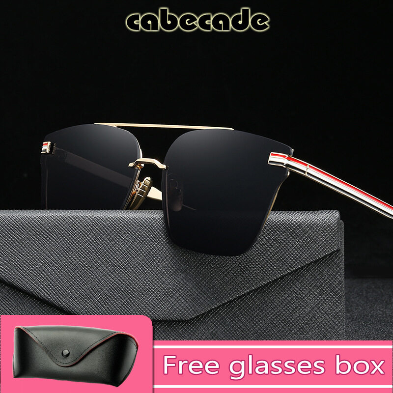 Cabecade 【high quality】 2022 new brownies with the same sunglasses retro fashion sunglasses men and women HD lenses fishing driving UV protection