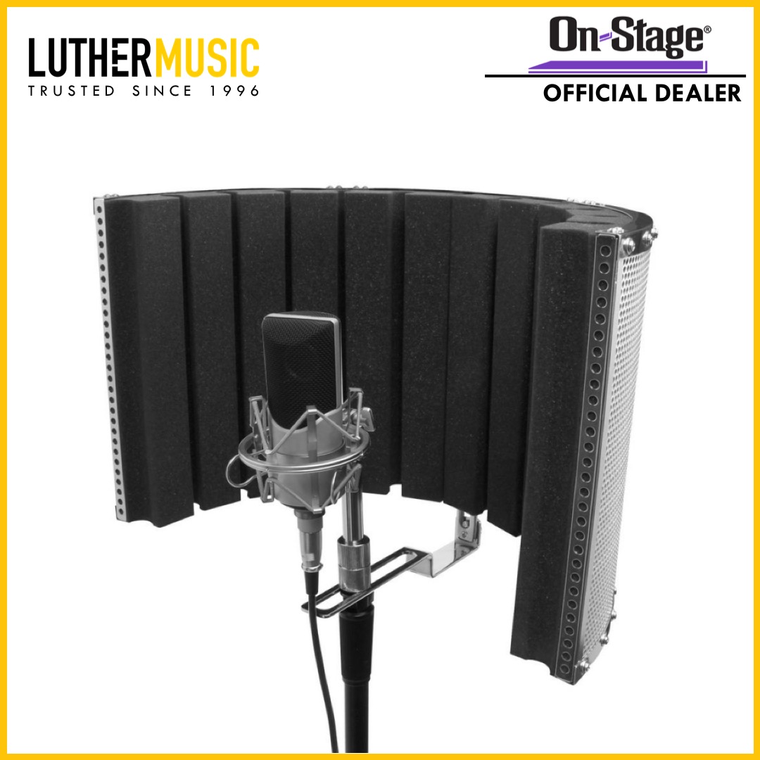 [OFFICIAL DEALER] OnStage ASMS4730 Vocal Isolation Sheid for Microphone Stands