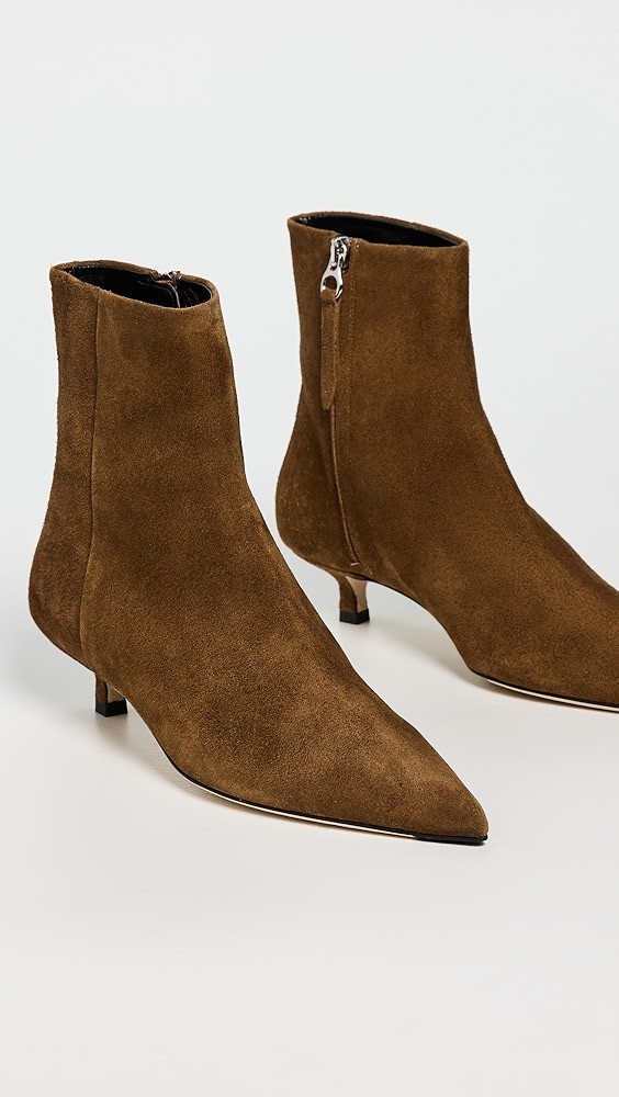 Sofie Cow Suede Leather Tobacco Boots