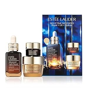Estee Lauder Nighttime Necessities Advanced Night Repair 1 oz Eye Supercharged Complex .17 oz. Revitalizing Supreme+ 0.5 oz, Set